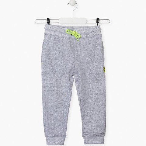 Unnapped plush trousers in grey