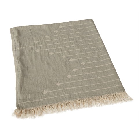 Natural - Blanket/towel R/v Grey - 90x110 Cm