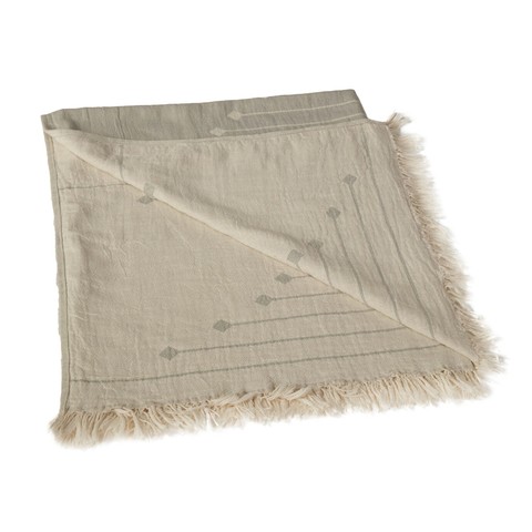 Natural - Blanket/towel R/v Grey - 90x110 Cm