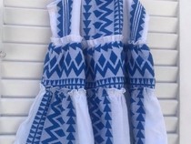 Φορεμα boho σκοινί μπλε
